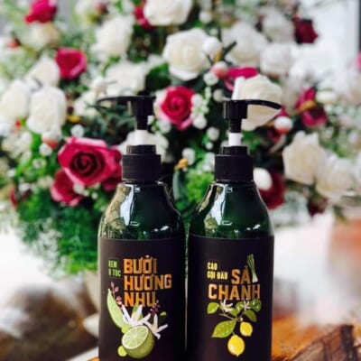 Combo cao gội sả chanh + ủ tóc hương nhu