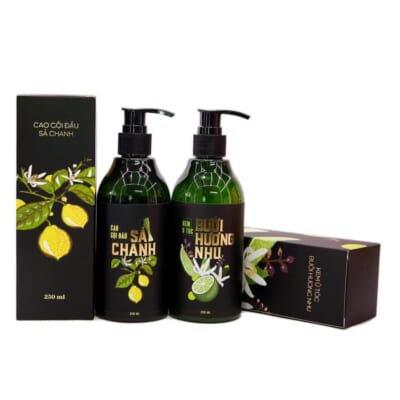 Combo Cao Gội Sả Chanh & Kem Xả Ủ Bưởi Hương Nhu