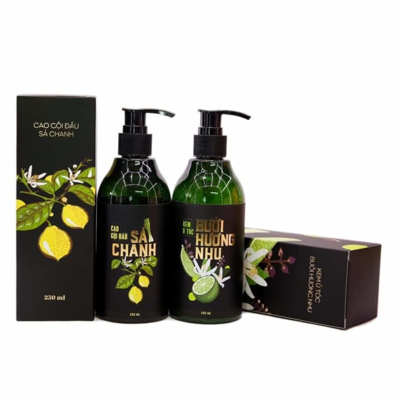 Combo Cao Gội Sả Chanh & Kem Xả Ủ Bưởi Hương Nhu