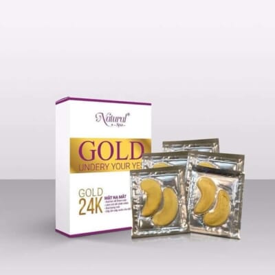 MẶT NẠ TRỊ THÂM MẮT NATURAL SPA || GOLD 24K